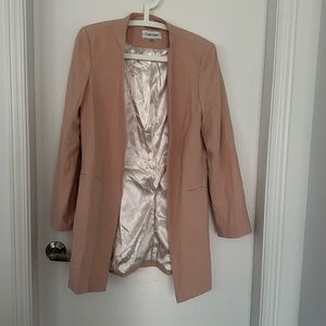 Calvin Klein NWOT Baby Pink Blazer